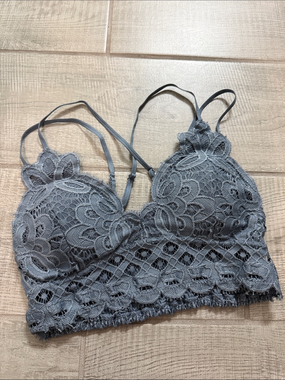 Like new Lace Bralette blue size small